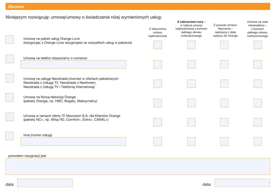 Formularz wygaśnięcia umowy T-Mobile - krok po kroku procedura