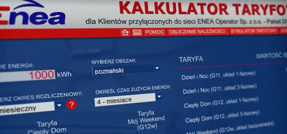Kalkulator Zużycia Prądu ENEA - Oblicz Koszty Energii z Kalkulatorem Zużycia Prądu ENEA