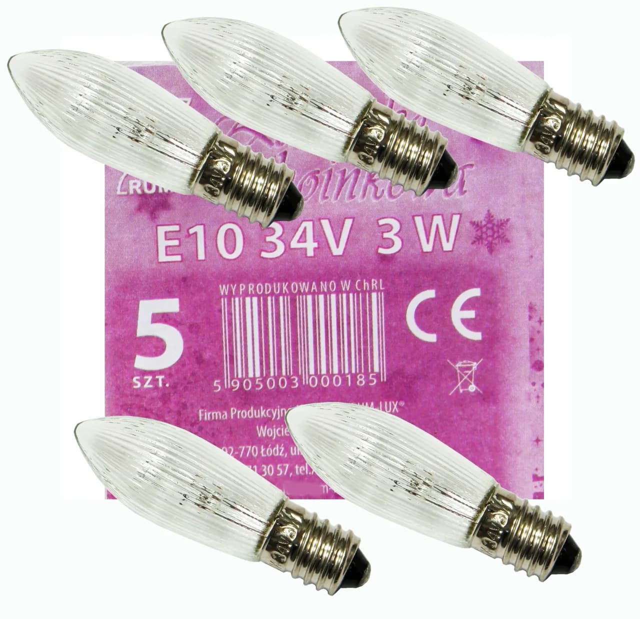 Żarówka 34V 3W - idealne rozwiązanie do świeczników i dekoracji